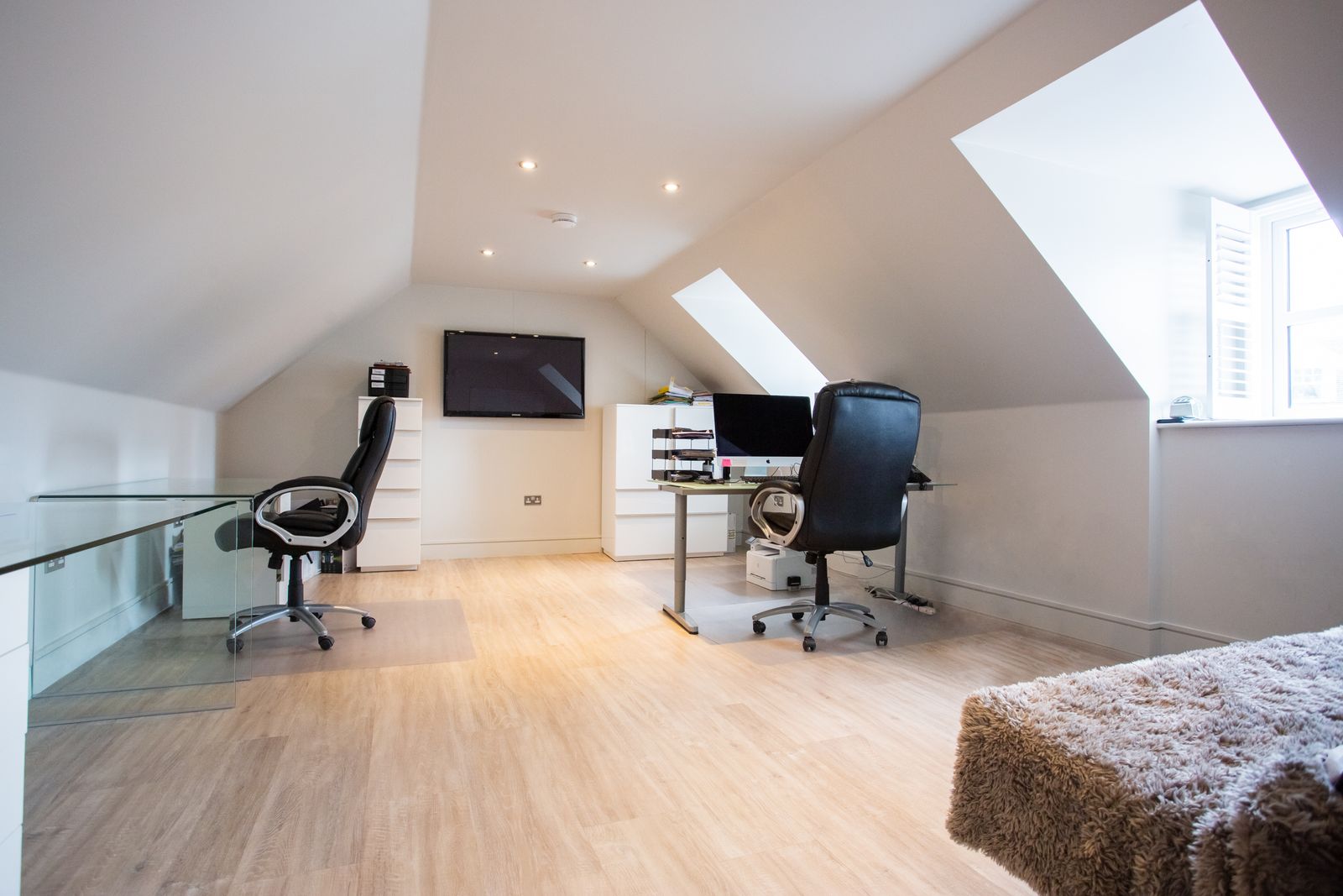 Finished loft conversion with dormer